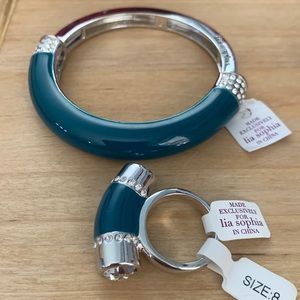 Lia Sophia ring and bracelet set